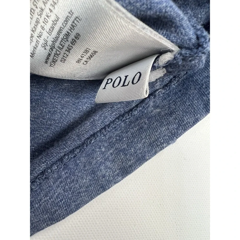 Polo Ralph Lauren Shirt Sz L Men Short Sleeve Blue Pullover Tee Shirt‎ Casual